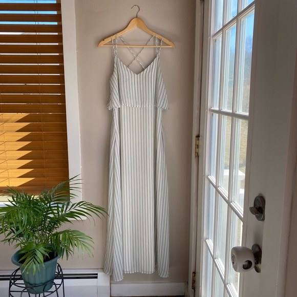 Ann Taylor Cross Strap Maxi Dress - Picture 3 of 10